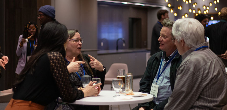 faculty chat at CRRC icebreaker