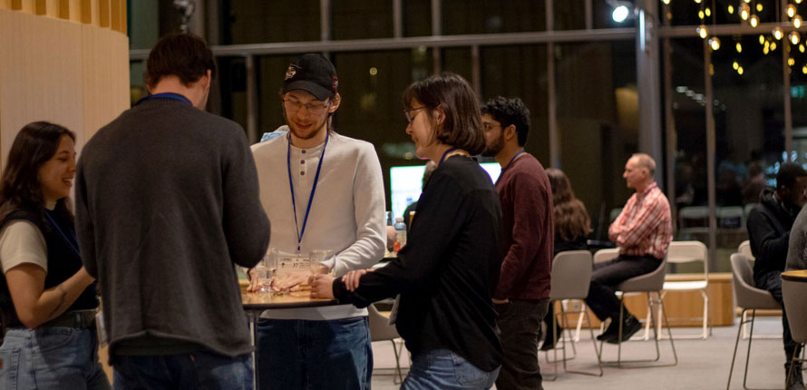 students chat at CRRC icebreaker