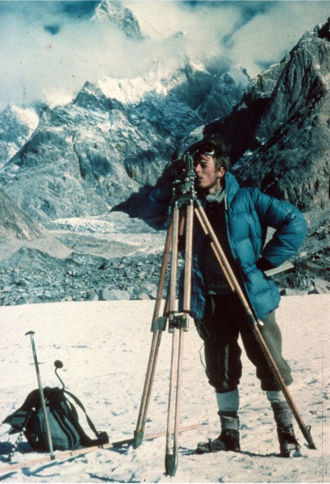 Ken Hewitt on a glacier