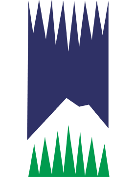 Icon of sky, mountain and forest
