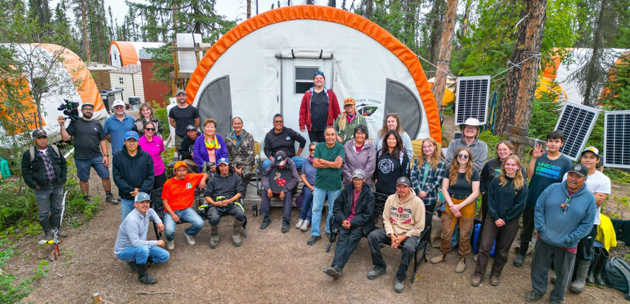 Group photo at Scotty Creek